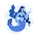 پیش‌نمایش فایل body-of-beautiful-woman-and-fish-tail-11910031 از پک موجودات افسانه ای