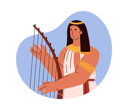 پیش‌نمایش فایل ancient-egyptian-musician-with-harp-12324597 از پک شخصیت های مصر باستان