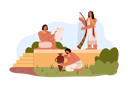 پیش‌نمایش فایل egyptian-artisans-creating-art-12324592 از پک شخصیت های مصر باستان