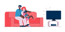 پیش‌نمایش فایل couple-watching-tv-show-2948769 از پک سرگرمی