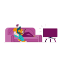 پیش‌نمایش فایل couple-watching-tv-show-2948771 از پک سرگرمی