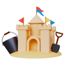 پیش‌نمایش فایل sand-castle-8817318 از پک تابستان و تعطیلات