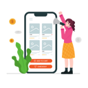 پیش‌نمایش فایل girl-doing-mobile-marketing-9724865 از پک فعالیت روزانه