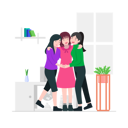 پیش‌نمایش فایل girls-meeting-together-9724861 از پک فعالیت روزانه