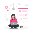 پیش‌نمایش فایل young-woman-making-business-presentation-9724862 از پک فعالیت روزانه