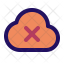 پیش‌نمایش فایل remove-cloud-24 از پک جامپ آیکون - رابط کاربری پایه (خط پر)