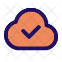 پیش‌نمایش فایل verify-cloud-1 از پک جامپ آیکون - رابط کاربری پایه (خط پر)