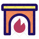 پیش‌نمایش فایل fireplace-148 از پک جامپ آیکون - مبلمان (خط پر)