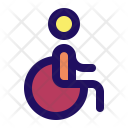 پیش‌نمایش فایل wheelchair-126 از پک جامپ آیکون - مسیریابی (خط پر)