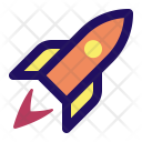 پیش‌نمایش فایل rocket-876 از پک جامپ آیکون - فضا (خط پر)