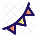 پیش‌نمایش فایل bunting-16 از پک جامپ آیکون - تولد (خط پر)