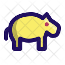 پیش‌نمایش فایل hippo-29 از پک حیوان جلد 2 (خط توپر)