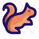 پیش‌نمایش فایل squirrel-56 از پک حیوان جلد 2 (خط توپر)