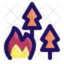 پیش‌نمایش فایل fire-in-forest-1 از پک فاجعه (خط پر)