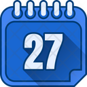 پیش‌نمایش فایل day-27-7421563 از پک تاریخ و تقویم