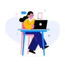 پیش‌نمایش فایل female-freelancer-8636313 از پک کسب و کار