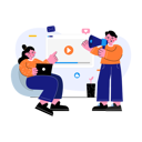 پیش‌نمایش فایل advertising-video-marketing-8962097 از پک تصویرسازی تبلیغاتی