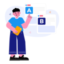 پیش‌نمایش فایل ab-testing-9384670 از پک فعالیت‌های کسب‌وکار
