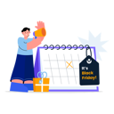 پیش‌نمایش فایل black-friday-calendar-10396614 از پک جمعه سیاه