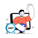 پیش‌نمایش فایل all-time-customer-call-support-center-11816481 از پک پشتیبانی مشتری