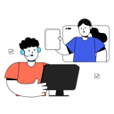 پیش‌نمایش فایل online-customer-help-center-11816482 از پک پشتیبانی مشتری