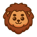 پیش‌نمایش فایل lion-10593914 از پک ایموجی شیر پر شده