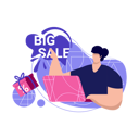 پیش‌نمایش فایل man-doing-shopping-during-big-sale-5984000 از پک کوپن کش بک