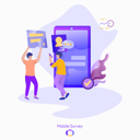 پیش‌نمایش فایل background-illustrations-of-mobile-survey-1485930 از پک تصویرسازی خدمات مشتری جلد 2