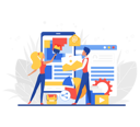 پیش‌نمایش فایل app-ui-design-8679141 از پک فعالیت‌های کسب‌وکار
