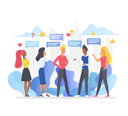 پیش‌نمایش فایل social-media-chat-8679127 از پک فعالیت‌های کسب‌وکار