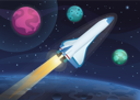 پیش‌نمایش فایل rocket-flying-in-outer-space-8699693 از پک فضا
