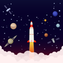 پیش‌نمایش فایل rocket-flying-in-space-8699691 از پک فضا