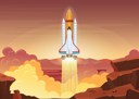 پیش‌نمایش فایل rocket-taking-off-from-outer-planet-8699692 از پک فضا