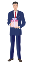 پیش‌نمایش فایل businessman-holding-gift-8699334 از پک مفهوم محور