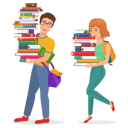 پیش‌نمایش فایل man-and-woman-holding-books-8699349 از پک مفهوم محور