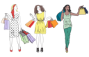 پیش‌نمایش فایل women-with-shopping-bag-8699342 از پک مفهوم محور