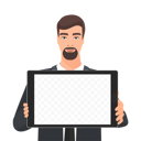 پیش‌نمایش فایل businessman-presenting-tablet-8699306 از پک متفرقه