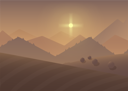 پیش‌نمایش فایل sun-rising-above-mountains-in-desert-8699666 از پک چشم اندازها