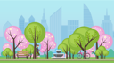 پیش‌نمایش فایل city-park-with-pink-blossom-8699632 از پک منظره طبیعت