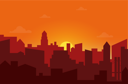 پیش‌نمایش فایل sunset-behind-city-8699634 از پک منظره طبیعت
