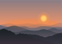 پیش‌نمایش فایل sunset-on-mountains-8699621 از پک منظره طبیعت