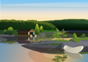 پیش‌نمایش فایل cottage-near-river-8699476 از پک مزرعه