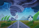 پیش‌نمایش فایل hurricane-moving-towards-city-8699451 از پک چشم انداز