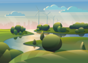 پیش‌نمایش فایل windmills-at-farm-8699456 از پک چشم انداز