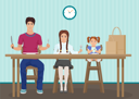 پیش‌نمایش فایل family-eating-together-8699210 از پک متفرقه