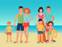 پیش‌نمایش فایل family-on-beach-8699192 از پک متفرقه