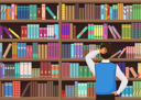 پیش‌نمایش فایل man-finding-book-in-library-8699171 از پک متفرقه
