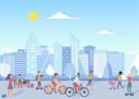 پیش‌نمایش فایل people-enjoying-in-city-park-8699179 از پک متفرقه