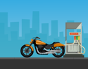 پیش‌نمایش فایل bike-refueling-at-petrol-pump-8699223 از پک متفرقه