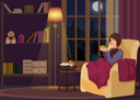پیش‌نمایش فایل girl-drinking-coffee-while-sitting-on-sofa-8699239 از پک متفرقه